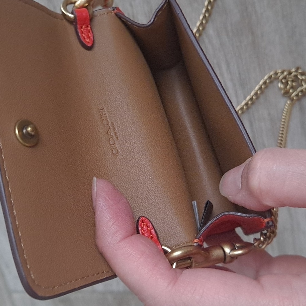 Coach card case on chain - Picture 14 of 16